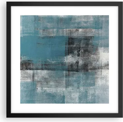 Produktbild von Gerahmtes Poster - Schwarzer Rahmen - Abstraktion Modern Gürtel - 40x40 cm - Wand Bild - Wanddeko - Wandbilder - Wandposter - Bilderrahmen - Bilder - Kunstdruck - Wandbild - P2BAC40x40-4283