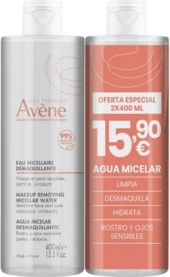 Produktbild von Mizellarer Make-up-Entferner Wasser 15,90" Packung 2 x 400 ml