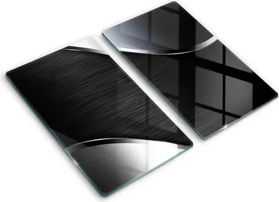 Produktbild von Abdeckung Glas - Küchenabdeckung - 2x30x52 cm - Abdeckplatte -Metallabstraktion