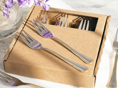 Produktbild von Pintinox Filet Kuchengabeln 6er Set Vergoldet 15.1cm Edelstahl