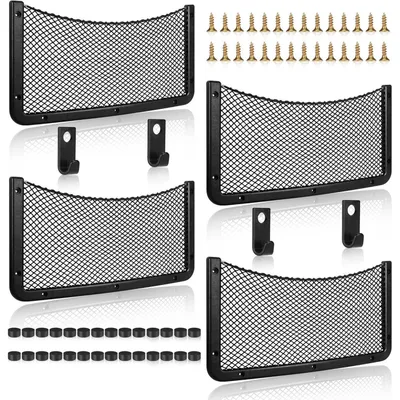 Productafbeelding van Opbergnet voor auto, bagageruimte, netzak, 42 * 21 cm (4 stuks)