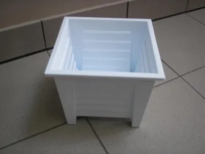 Zdjęcie produktu dla doniczka kwadrat 18cm biała