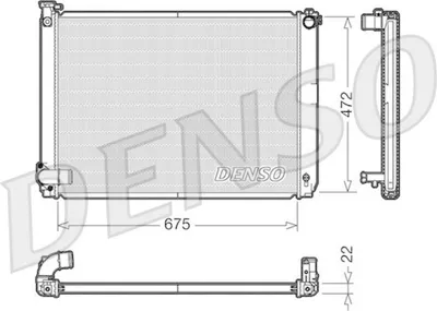 Produktbild von DENSO DRM51005 Kühler Wasserkühler Motorkühler für LEXUS RX (MHU3, GSU3, MCU3)
