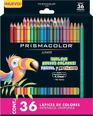Immagine prodotto di Pastelli a pigmento PRISMACOLOR Junior, 36 pezzi + pastello e metallizzati