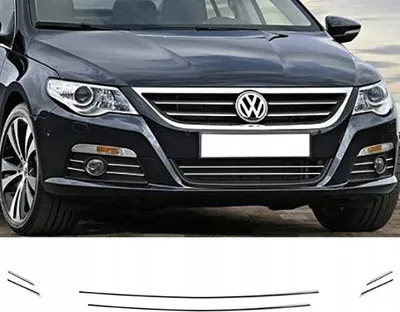 Obrázok produktu pre VW PASSAT CC - chrómové lišty na mriežke nárazníka