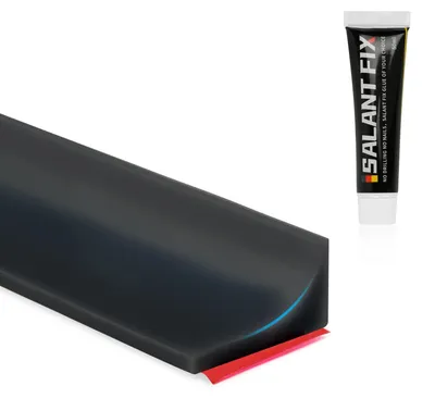 Produktbild von Selbstklebende Schwallschutzleiste für Dusche - Flexible Wassersperre - Begehbarer Spritzschutz - Silikon transparent