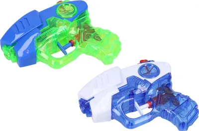 Produktbild von Handliche Wasserpistole für Kinder, 12 cm lang, in Weiß und Grün