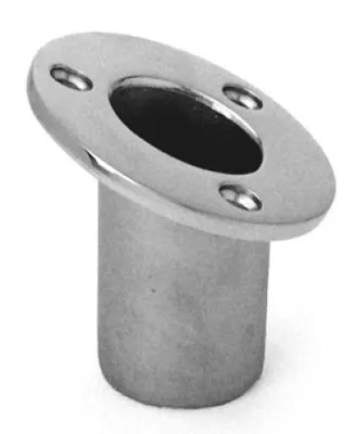 Produktbild von Flaggenstockhalter versenkt, 60° , 63x71mm, Edelstahl A4