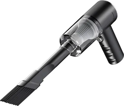 Produktbild von Kabelloser Autostaubsauger mit starker Saugkraft, ergonomischer Griff, geräuscharm, leicht, tragbar, Handstaubsauger fürs Auto mit 2 Düsen