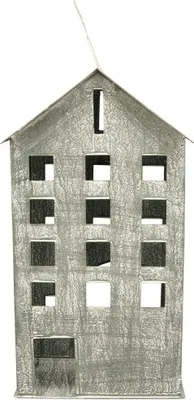 Immagine prodotto di Portacandele a forma di lanterna  in metallo e zinco 35,5 cm