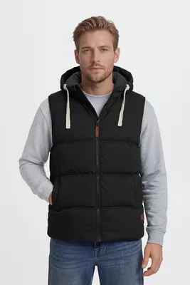 Produktbild von BLEND BHJens Herren Weste Steppweste Outdoor Weste mit Kapuze Stehkragen Eingrifftaschen Regular fit, KI-generiertes Bild