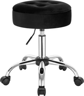 Produktbild von Famanu Werkhocker mit Rollen - Schwarz - Ergonomisch - Höhenverstellbar