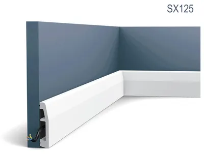 Produktbild von Orac Decor SX125 AXXENT Sockelleiste Fußleiste Boden-Profil-Kabel-Leiste | 2 m