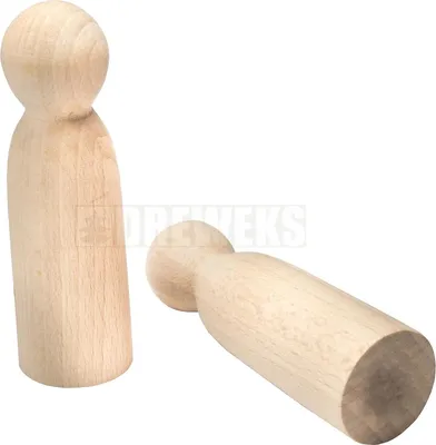 Image de Figurine en bois PAN pour jouer et peindre