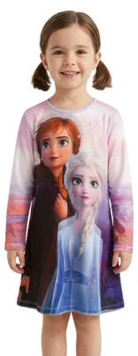Productafbeelding van Desigual herfstjurk voor meisjes met Frozen-print, maat 146