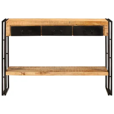 Image de vidaXL Table console 110x30x76 cm bois massif mangue