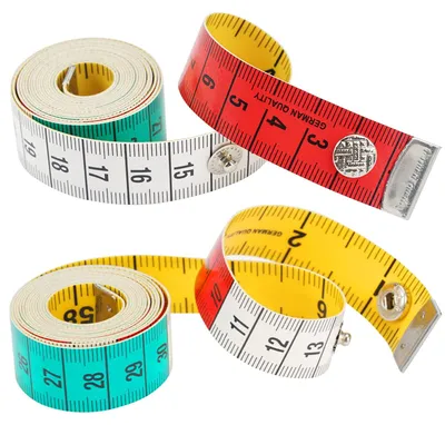 Maßband 150 cm, 2 Stück, PU-Leder, flexibel, wasserdicht