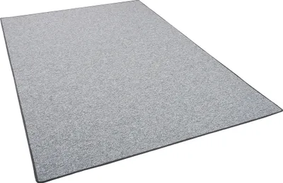 Produktbild von Feinschlinge Schlingenteppich Velours Teppich Modern Einfarbig, Größe:160x200 cm, Farbe:Silbergrau