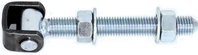 Produktbild von UHRIG M18 Torband Scharnier - Einstellbare Türangel - langes Anschweißband mit Bügel - für z.B. Gartentür Tore usw.