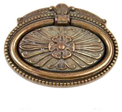 Produktbild von Antik patinierter Biedermeier Möbelgriff aus Metall