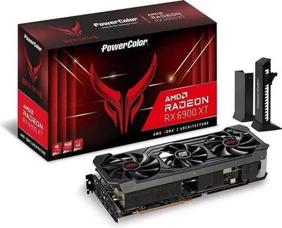 Produktbild von PowerColor Red Devil AXRX 6900XT 16GBD6-3DHE/OC, Radeon RX 6900 XT, 16 GB, GDDR6, 256 Bit, 7680 x 4320 Pixel, PCI Express 4.0