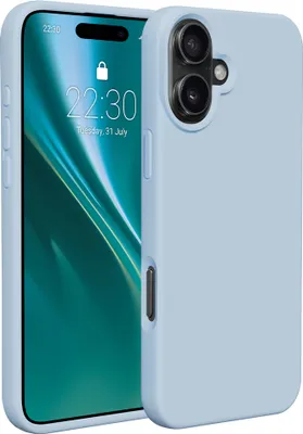 Immagine prodotto di Etteri custodia in silicone per iPhone 16 Plus 6.7" custodia per cellulare azzurro