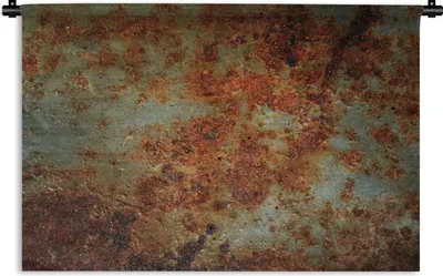 Produktbild von MuchoWow® Wandteppich Wandbehang Stahl - Rost - Vintage 120x80 cm Tapisserie Dekoration Wandtuch - Wanddekorationen - Wandtücher
