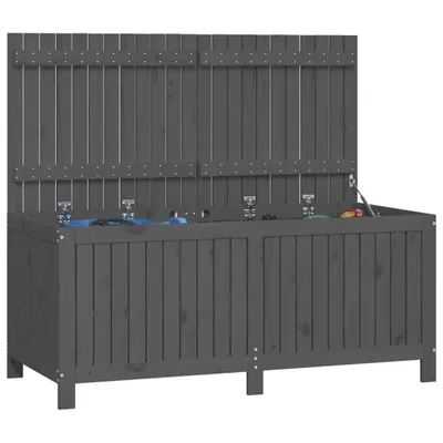 Obrázok produktu pre vidaXL Záhradná truhlica Grey 147x68x64 cm Borovicový masív