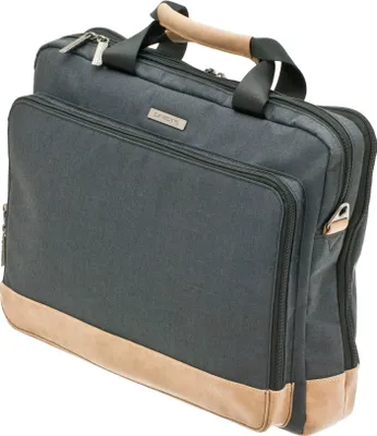 Produktbild von Arbeits Aktentasche 41x30x11 cm Flugumhänger Laptop-Fach Anthrazit Bowatex