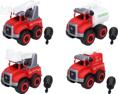 Produktbild von Feuerwehrwagen zum Zusammenschrauben, 14,5 cm