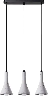 Produktbild von Pendelleuchten REA 3L beton 3xE14 10W Beton 110x12x46cm Sollux Lighting