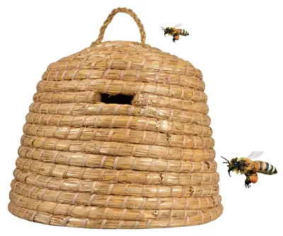 Produktbild von Schöner Bienenkorb aus Stroh für den Haus und Imkerei Bedarf