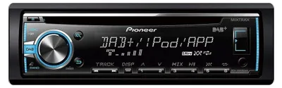 Image de Pioneer DEH-X6800DAB, noir, 1 DIN, 200 W, CD, CD-R, CD-RW, rotatif, MOSFET