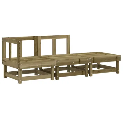 Produktbild von 3-tlg. Garten-Lounge-Set Kiefernholz Imprägniert