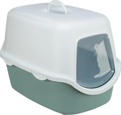 Obrázek produktu pro TRIXIE 402710, Kočka, Krytý záchod pro kočky, Zelená, Bílá, Plast, Náramek, 400 mm