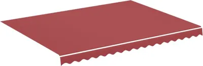 Image de vidaXL Toile de store rouge bourgogne 4x3 m