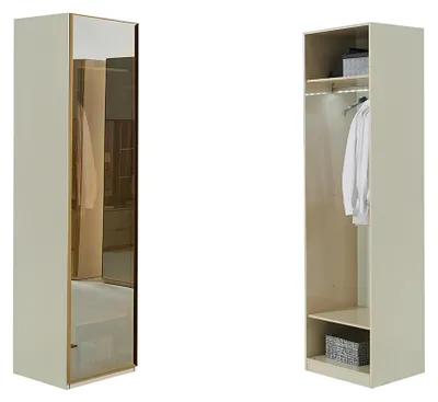 Produktbild von Begehbarer Kleiderschrank Möbel Glasschrank getönte Fronten Schrank Eckschrank