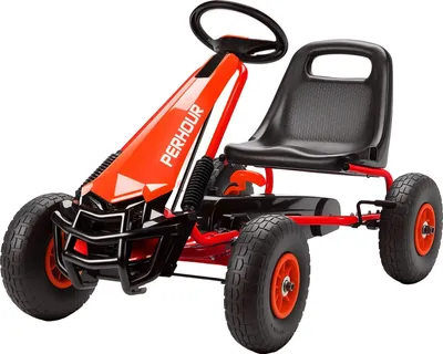 Obrázok produktu pre Detská šliapacia motokára, nastaviteľné sedadlo, kolesá EVA, vek 3-8 rokov