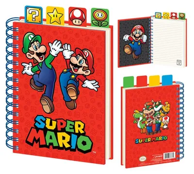 Obrázek produktu pro Zápisník formátu A5 s motivem Super Mario