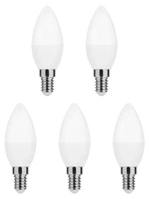 Produktbild von Modee E14 LED Kerzenlampe 4,9W 470lm 2700K Warmweiß 5 Stück