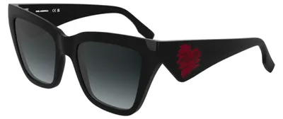 Produktbild von Karl Lagerfeld KL6184S BLACK/SMOKE 53/19/140 Damenbrillen Sonnenbrillen