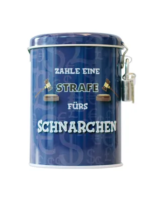 Produktbild von Schnarchen Spardose mit Schloss und Schlüssel
