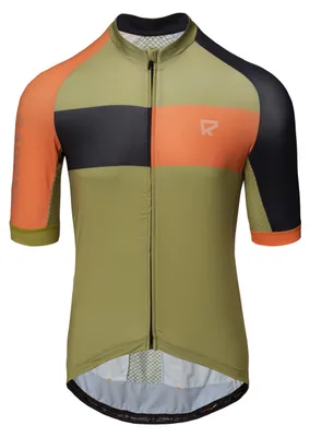 Obrázok produktu pre Radvik – cyklistický dres „Svan GTS“ pre mužov PP14203 (S) (zelená/oranžová/čierna)