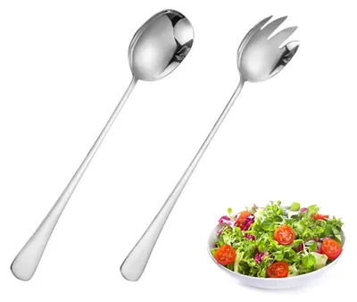Salatbesteck 28 cm, Silber