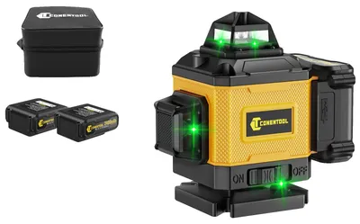 Produktbild von Laser-Nivelliergerät, 16-Linien-Präzision, Selbstnivellierungsfunktion, Tasche ohne Stativ