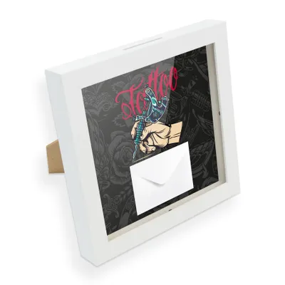 Produktbild von itenga Bilderrahmen Geldgeschenk Tattoo 1 (Motiv 17) - Einleger, Umschlag