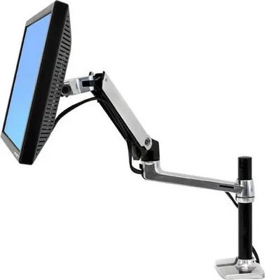 Produktbild von Ergotron LX Series Desk Mount LCD Arm, Tall Pole, 11,3 kg, 86,4 cm (34"), 75 x 75 mm, 100 x 100 mm, Schwarz