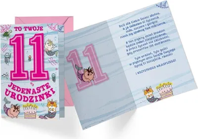 Image de Magic Moments : Elegant 11th Birthday Card - votre journée pleine de joie et de magie