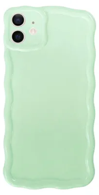 Produktbild von Glossy Wavy Hülle Sage Sorbet  - Kompatibel mit iPhone 11