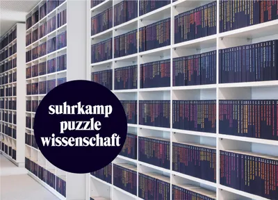 Produktbild von Puzzle 50 Jahre suhrkamp taschenbuch wissenschaft